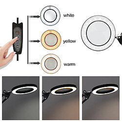 USB 5X loupe lampe de bureau loupe LED lumière lampe de lecture pliable avec trois modes de gradation