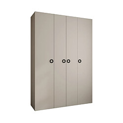 Abiks Meble Armoire à portes battantes Como 1 245,5/170/40 4 portes (cachemire/noir)