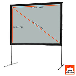 Ecran de projection sur cadre celexon « Mobil Expert » 244 x 183 cm, projection par l'arrière