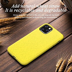 Wewoo Coque Souple Matériel de paille antichoc Starry Series + Housse de protection en TPU pour iPhone 11 Vert