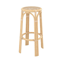 Rendez Vous Deco Tabouret de bar Vania en rotin 75 cm