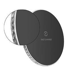 Acheter Chargeur Rapide Sans Fil 15w Qi Charging Pad QC 3.0 Pour Samsung Noir