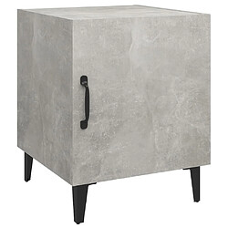 Avis Maison Chic Lot de 2 Tables de chevet,Table de nuit,Table d'appoint pour salon Gris béton Bois d'ingénierie -MN90722