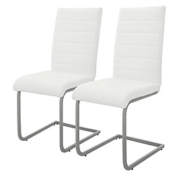 ML-Design Lot de 2 chaises de salle à manger chaise de cuisine chaise cantilever chaise rembourrée chaise oscillante