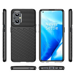 Acheter Htdmobiles Coque pour Oppo Reno 8 Lite 5G / OnePlus Nord N20 5G - housse etui silicone gel thunder + verre trempe - NOIR