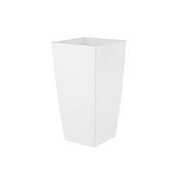 ARTEVASI Pot de fleurs carré Pisa - 33 x 33 x H 61 cm - 45 L - Blanc