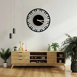 DEKORY Piano Horloge Murale en Métal 50cm