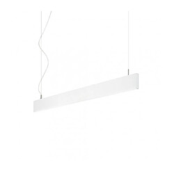 Ideal Lux Suspension LED intégré Linus 1 ampoule Métal,aluminium blanc