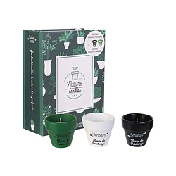 The Candle Factory Coffret 3 bougies Nature candles.