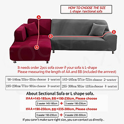 Avis Wewoo Housse de canapé tout compris Universal Set Sofa Full Cover Add One Piece of Pillow CaseSize Four Seater 235-300cm Silvery Grey