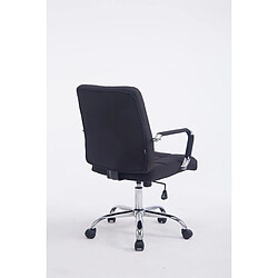 Avis Decoshop26 Chaise fauteuil de bureau à roulettes en tissu noir hauteur réglable BUR10111