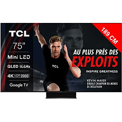 TCL TV QLED 4K 189 cm 75MQLED87 Mini LED 144Hz Google TV