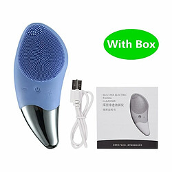 Justgreenbox Electric Silicone Waterproof Blackhead Remover Facial Pore Deep Cleansing Skincare Massager