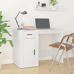 Maison Chic Bureau,Table de travail,bureau de travail pour chambre Blanc 100x49x75 cm Bois d'ingénierie -GKD69147