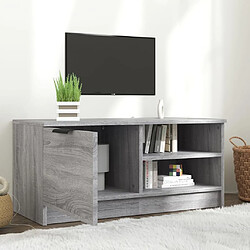 Avis Maison Chic Meuble TV scandinave gris - Banc TV pour salon Sonoma 80x35x36,5 cm Bois d'ingénierie -MN30581