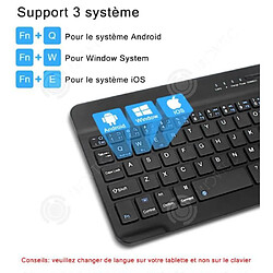 Acheter INN tablette iPad clavier Bluetooth du téléphone intelligent et souris clavier français,Combo clavier et souris ultra mince