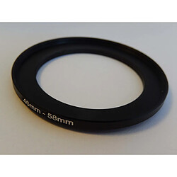 vhbw adaptateur filtre Step UP 46mm-58mm noir pour appareil photo Agfa, Agfaphoto, Canon, Casio, Fujifilm, Kodak, Minolta, Nikon, Olympus