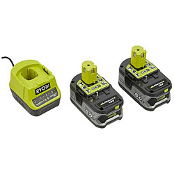 Kit chargeur et batterie rechargeable Ryobi RC18120-250 Litio Ion 5 Ah 18 V