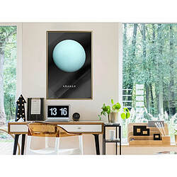 Paris Prix Affiche Murale Encadrée The Solar System Uranus 40 x 60 cm Or