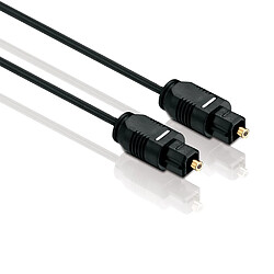 Toslink Câble en Fibre optique Diamètre 2,2 mm L 1,5 m Appareils électroniques