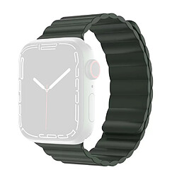 Bracelet en silicone MUTURAL résistant à la transpiration, réglable, magnétique, vert pour votre Apple Watch Series 7 41mm/6/5/4/SE 40mm/3/2/1 38mm