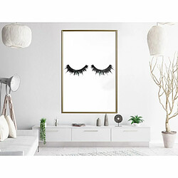 Paris Prix Affiche Murale Encadrée False Eyelashes 40 x 60 cm Or