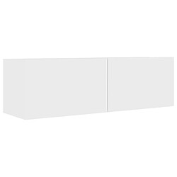 Maison Chic Meuble TV scandinave - Banc TV pour salon Blanc 100x30x30 cm Aggloméré -MN50174