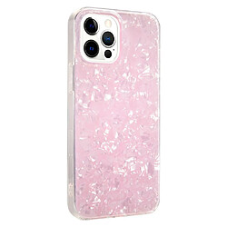 Coque en TPU + acrylique IPAKY antichoc, anti-rayures, IMD rose pour votre iPhone 13 Pro Max 6.7 pouces