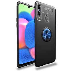 Lenuo Coque en TPU avec béquille noir/bleu pour votre Samsung Galaxy A20s