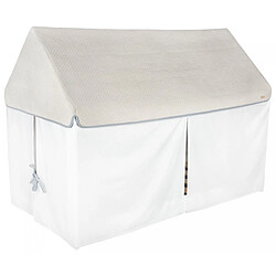 Velinda Lit scandinave cabane 160x80cm blanc