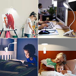 BESTA 28 LED Lampe de Lecture, 9 réglages différents Eye Protect lampe à pince Pour Livre, Lampe de lecture rechargeable USB, Lampe de bureau à pince à commande tactile