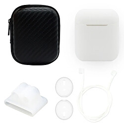 Wewoo Coque Ecouteurs sans fil en silicone anti-choc pour Apple AirPods 1/2 Transparent