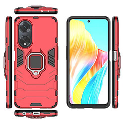 Htdmobiles Coque pour Oppo A98 5G - housse etui rigide anti choc + film ecran - ROUGE