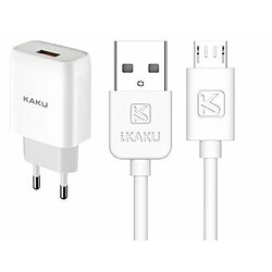 iKaku Kaku KSC-396 Prise USB intelligente Chargeur 2,4A + câble microUSB 1m