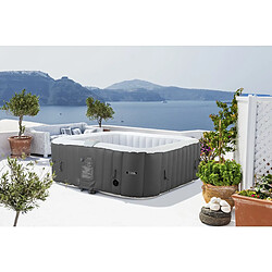 Habitat Et Jardin Spa gonflable RIVIERA en PVC - 6 places - Gris/blanc