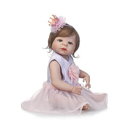 Universal Poupée bébé régénérée quai silicone souple 22/55 cm réaliste poupée jeune fille mariée.