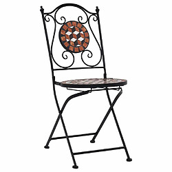 Avis Maison Chic Mobilier de bistro et chaises de jardin 3 pcs mosa?que Carreau céramique Terre cuite -GKD281945