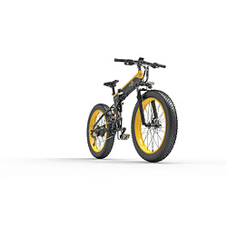 Bezior X1500, vélo électrique pliant 1500W, 40km/h, moteur 12.8AH, Noir jaune