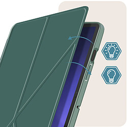 Acheter Avizar Étui pour Samsung Tab S9 Plus Clapet Origami Support Différents Angles Vert