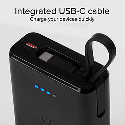 Acheter SANAG Power Bank 10 000 Mah Avec Câble Usb-C Intégré 20W, Power Delivery, Powerbank Avec Port Type C Entrée/Sortie Et Port Usb-A, Compact, Universelle Pour Samsung, Iphone 15, Iphone 16, Xiaomi, Noir.