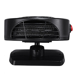 Acheter Nouveau 2-En-1 24V Voiture Auto Portable Chauffage Électrique Ventilateur De Refroidissement Dégivreur Désembuage Rotation De 360 Degrés Universel