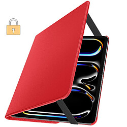 Acheter Avizar Étui Clapet pour iPad Pro 11 2024 Folio Rotatif 360 Support Stand Rouge