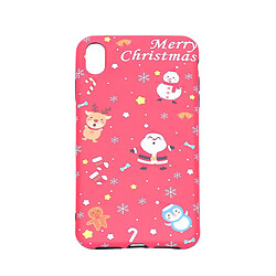 Universal 1PC Case de téléphone givré à la mode Case de protection de chute de téléphone mobile Christmas Impression de téléphone Santas Compatible pour iPhone Xsmax