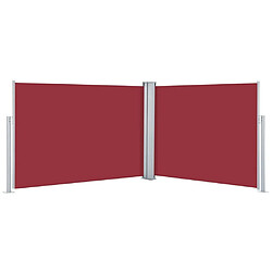 Maison Chic Auvent latéral rétractable de balcon | Store extérieur | Auvent solaire Rouge 120 x 1000 cm -GKD63481