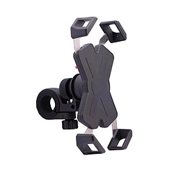 Support de téléphone portable vélo, support de téléphone portable en acier inoxydable moto, support de vélo de téléphone portable extérieur universel rotatif à 360 ° pour smartphone