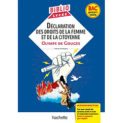 Déclaration des droits de la femme et de la citoyenne : texte intégral : bac général & techno - Occasion