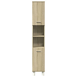 Avis vidaXL Armoire de salle de bain chêne sonoma 30,5x30x179 cm