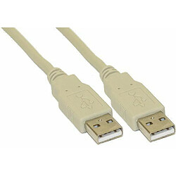 InLine 34350H Câble USB 2.0 AM/AM 5 m Beige