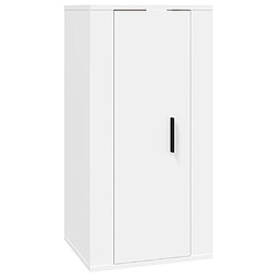 Acheter vidaXL Ensemble de meubles TV 3 pcs Blanc Bois d'ingénierie