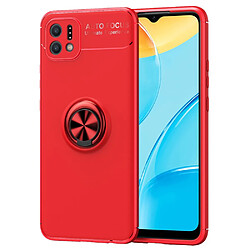 Coque en TPU anti-chocs avec béquille, rouge pour votre Oppo A16K